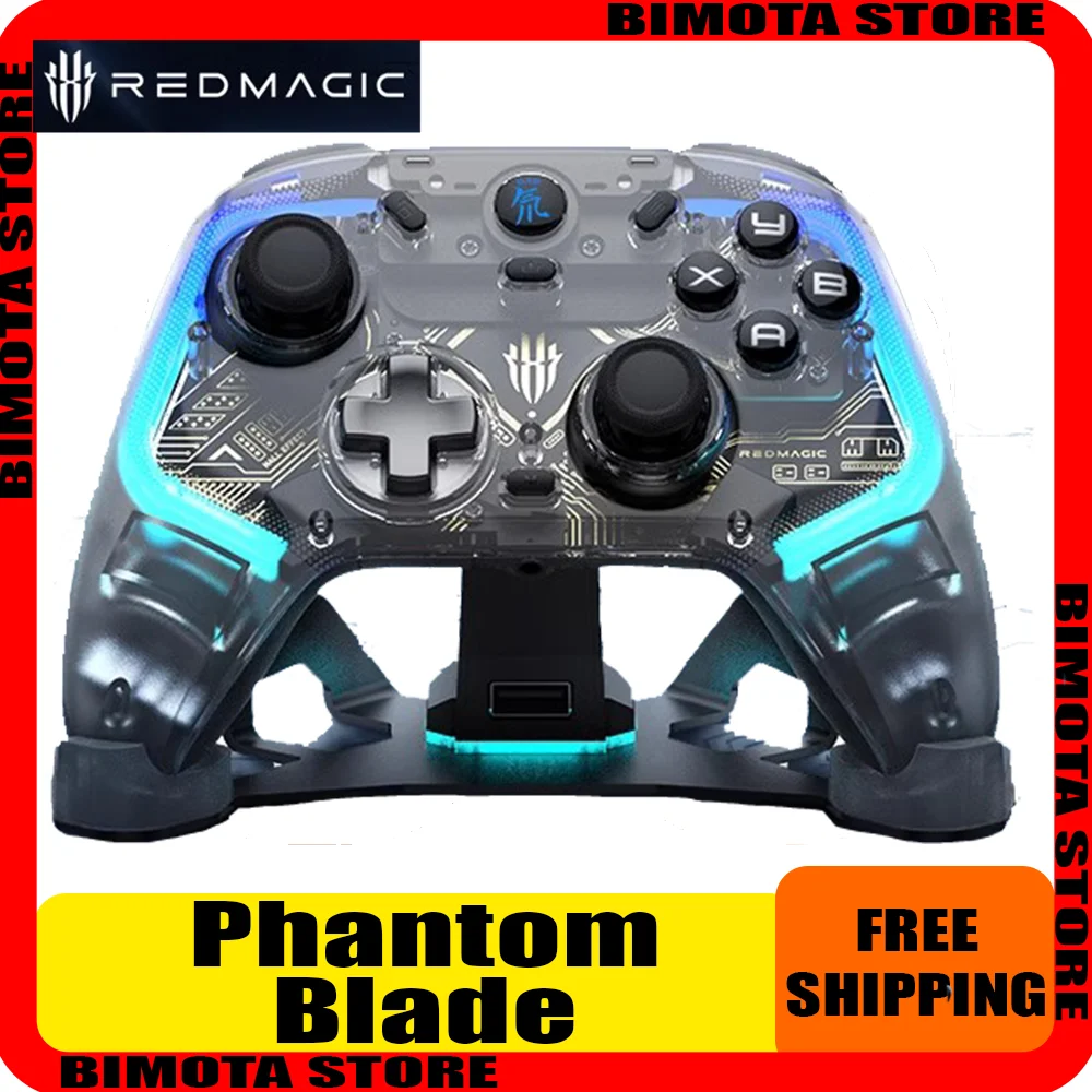 RedMagic Phantom Blade Pro Trigger RGB for Switch/PC/Android/iOS/SteamGamepad Force Feedback 3-modeBT/2.4G/Wired Hall/Linear
RedMagic Phantom Blade Pro Trigger RGB for Switch/PC/Android/iOS/SteamGamepad Force Feedback 3-modeBT/2.4G/Wired Hall/Linear
