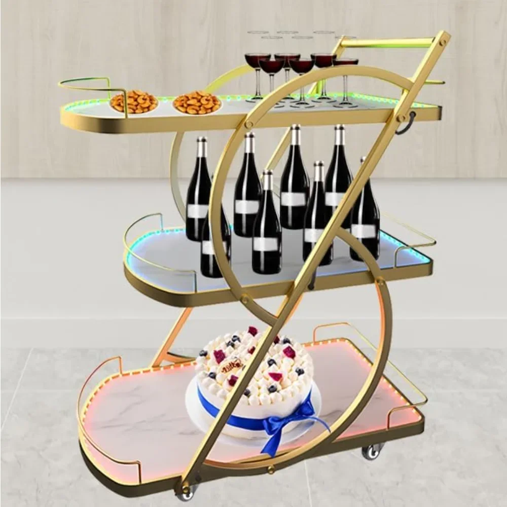 0.7X17.3X38.6 inch Serving Cart with Light, with wheels&3-layer shelves of Wine handcart, for Kitchen, Diningroom, Bars&Hotel
0.7X17.3X38.6 inch Serving Cart with Light, with wheels&3-layer shelves of Wine handcart, for Kitchen, Diningroom, Bars&Hotel