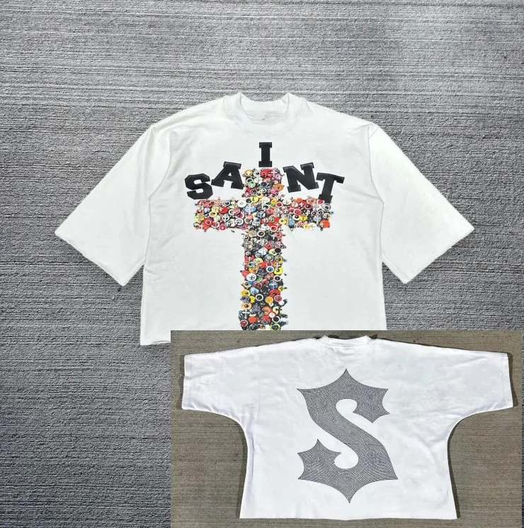 Street Sle fiti Cross Print Diamond T-irt ort Sve Summer New Arrival Cotton Knitted round Ne Regular Length
Street Sle fiti Cross Print Diamond T-irt ort Sve Summer New Arrival Cotton Knitted round Ne Regular Length