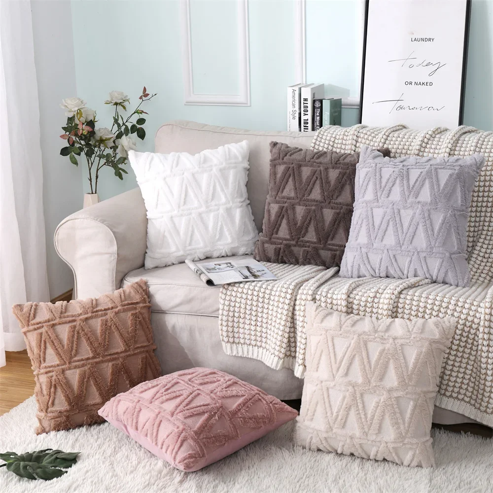 Spring Soft Plush Decorative Throw Pillow Covers Nordic Luxury Pillow Case Faux Wool Embroidered Cushion Cover Home Decoration
Spring Soft Plush Decorative Throw Pillow Covers Nordic Luxury Pillow Case Faux Wool Embroidered Cushion Cover Home Decoration