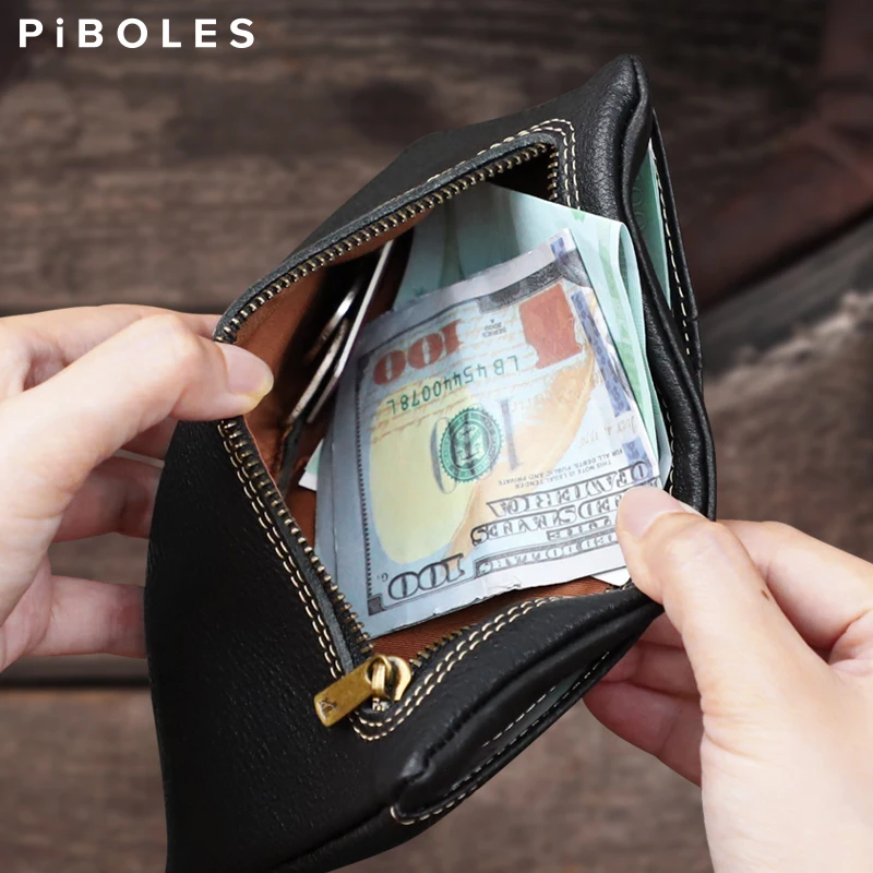 Men'S Short Wallet, Leather Zipper Ultra-Thin Miney Bag, Mini Walet, Cowhide Coin Purse
Men'S Short Wallet, Leather Zipper Ultra-Thin Miney Bag, Mini Walet, Cowhide Coin Purse