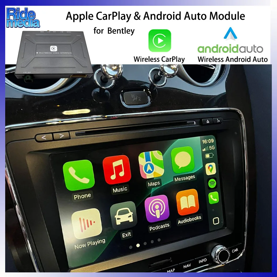RideMedia Keep Original Design Android Auto CarPlay Integratio for Bentley Continental GT Flying Spur Mulsanne Bentayga
RideMedia Keep Original Design Android Auto CarPlay Integratio for Bentley Continental GT Flying Spur Mulsanne Bentayga