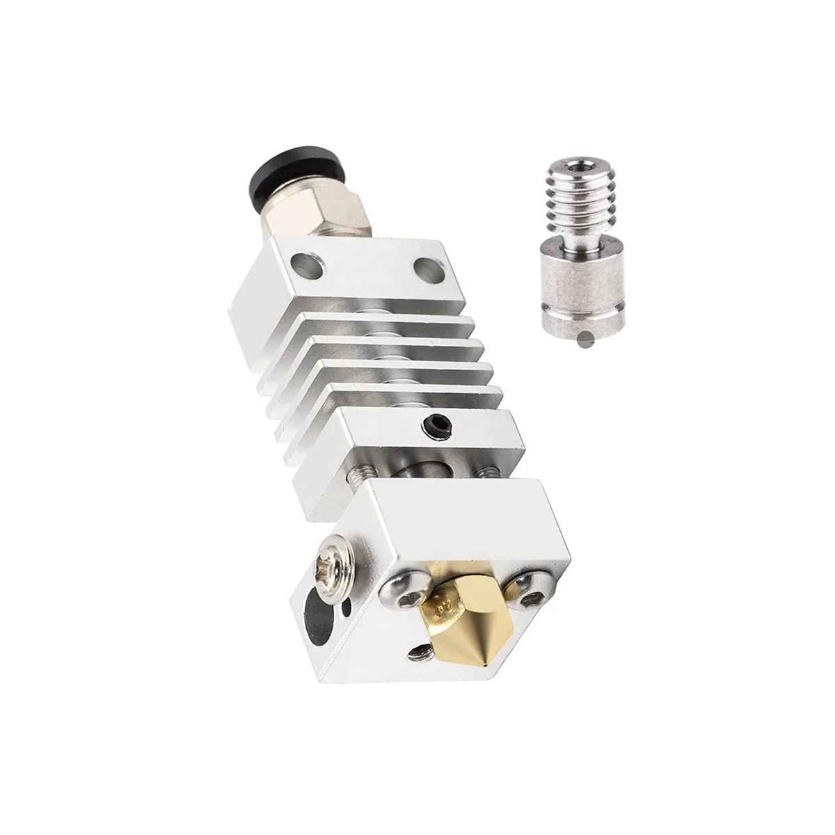 Полностью металлический Hotend-титановый Тепловой разрыв, сопло. 4 мм, пневматический соединитель, силиконовый чехол Creality Ender 3 PRO
Полностью металлический Hotend-титановый Тепловой разрыв, сопло. 4 мм, пневматический соединитель, силиконовый чехол Creality Ender 3 PRO