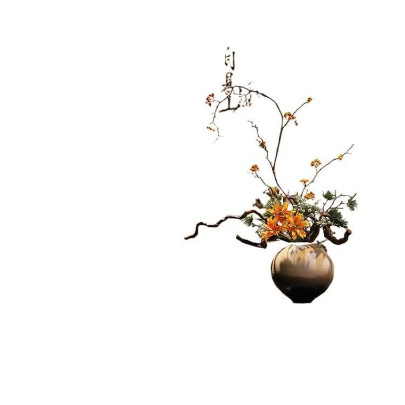 New Chinese ceramic vase ornament Song Yun B & Hotel entrance desktop advanced flower arrangement hydroponic decoration
New Chinese ceramic vase ornament Song Yun B & Hotel entrance desktop advanced flower arrangement hydroponic decoration