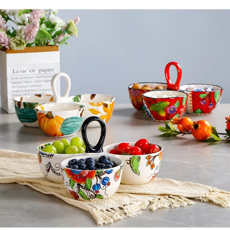 hand-painted ceramic portable Household 3 bars dessert
hand-painted ceramic portable Household 3 bars dessert