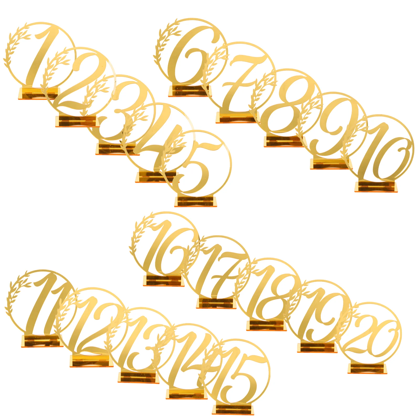 20 Pcs Dining Room Table Decor Numbers 1-20 Elegant for Wedding Acrylic with Base Party Bride
20 Pcs Dining Room Table Decor Numbers 1-20 Elegant for Wedding Acrylic with Base Party Bride