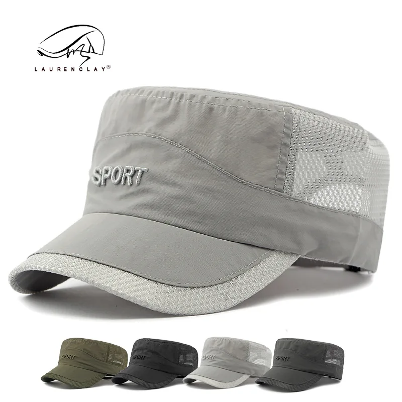 Men's summer thin breathable mesh British retro flat top casual versatile military hat tide
Men's summer thin breathable mesh British retro flat top casual versatile military hat tide
