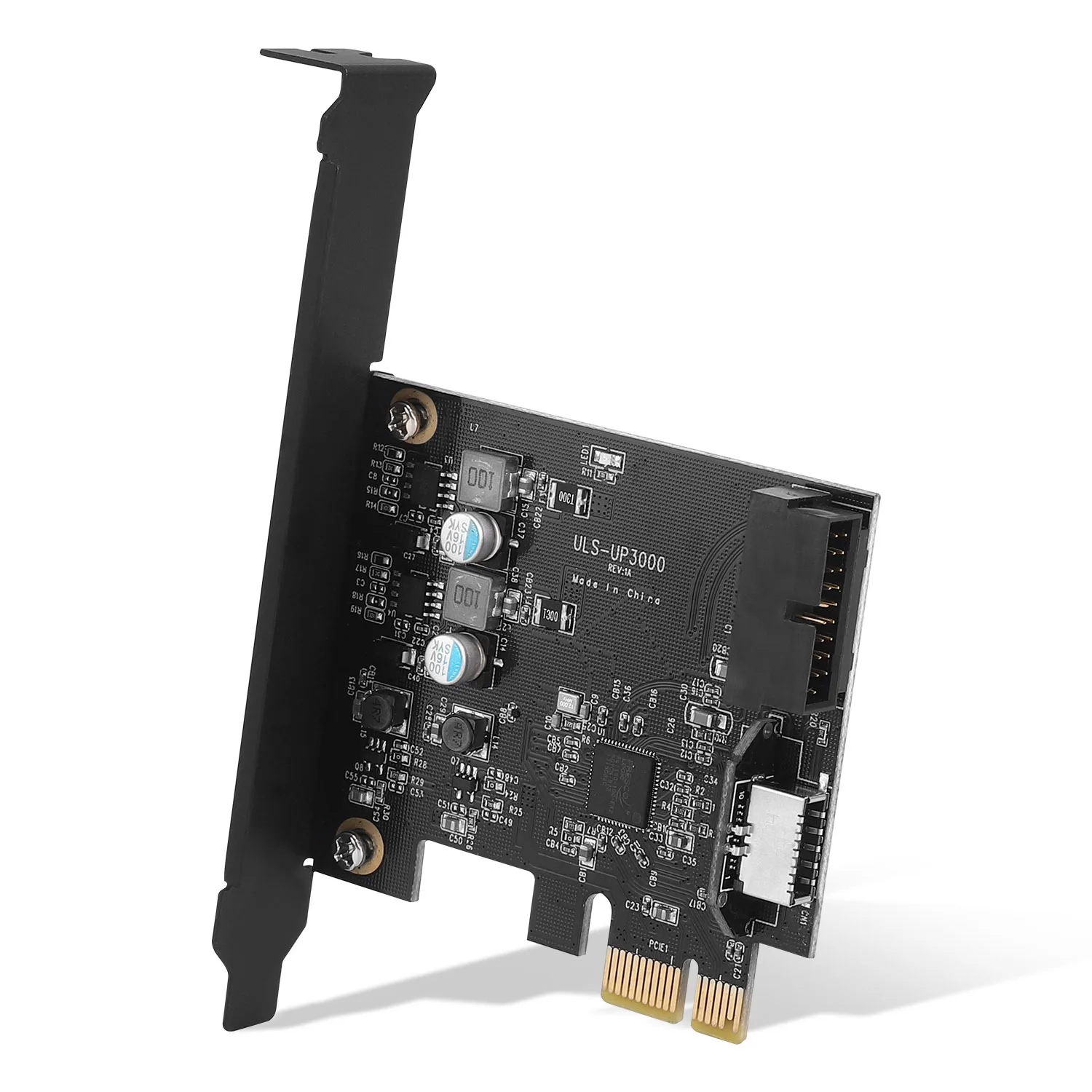 PCIE to USB 3.0 Expansion Card 5Gpbs Type E PCI Express Card 19/20 Pin Header for Type C Front Panel PCIE X1 to USB3.0
PCIE to USB 3.0 Expansion Card 5Gpbs Type E PCI Express Card 19/20 Pin Header for Type C Front Panel PCIE X1 to USB3.0