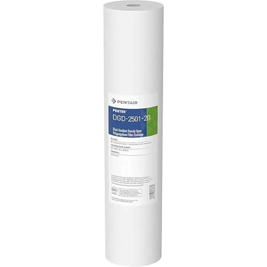Pentair DGD-2501-20 Big Blue Water Filter 20-Inch Whole House Sediment Filter Cartridge Replacement Dual-Gradient Density Spun
Pentair DGD-2501-20 Big Blue Water Filter 20-Inch Whole House Sediment Filter Cartridge Replacement Dual-Gradient Density Spun