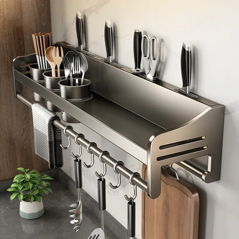 Multifunctional Kitchen Wall Mounted Spice Rack No Drill Storage Holder for Utensils Chopsticks Knives
Multifunctional Kitchen Wall Mounted Spice Rack No Drill Storage Holder for Utensils Chopsticks Knives