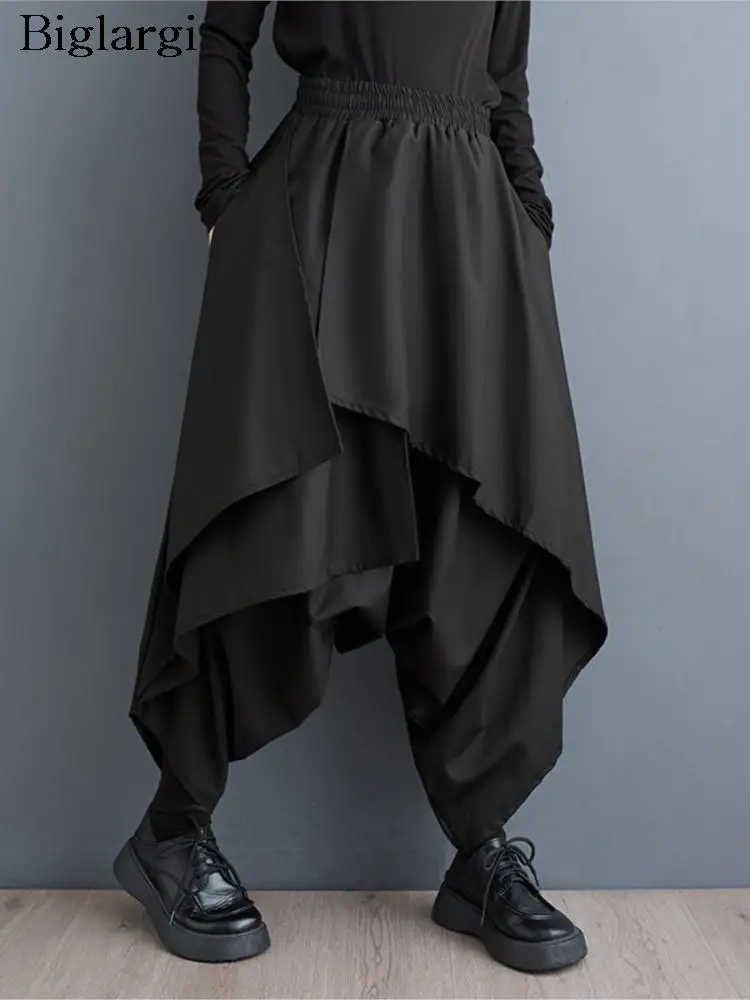 Oversized Autumn Winter New Pant Women Wide Leg Fashion Irregular Pleated Ladies Trousers Casual Loose Black Woman Pants
Oversized Autumn Winter New Pant Women Wide Leg Fashion Irregular Pleated Ladies Trousers Casual Loose Black Woman Pants