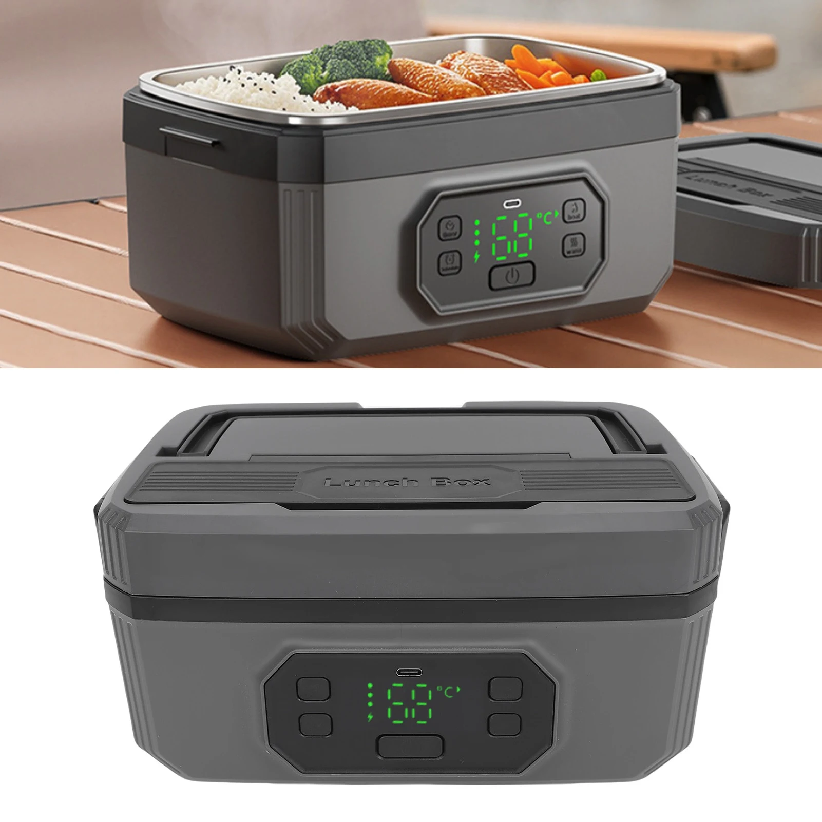 1600ML 1200ML Electric Lunch Box Rechargeable Cordless Large Capacity Fast Heating Portable Lunch Warmer
1600ML 1200ML Electric Lunch Box Rechargeable Cordless Large Capacity Fast Heating Portable Lunch Warmer
