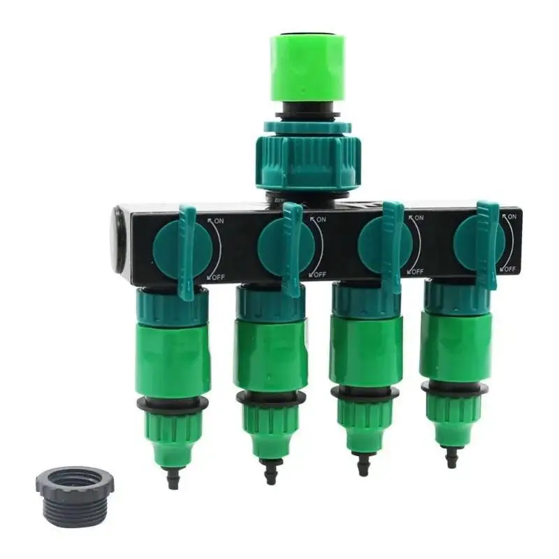 1 Set Garden Irrigation 4 Way Tap Hose Splitter Drip Fitting Connector for 4 7 or 8 11 Hose Pipes
1 Set Garden Irrigation 4 Way Tap Hose Splitter Drip Fitting Connector for 4 7 or 8 11 Hose Pipes