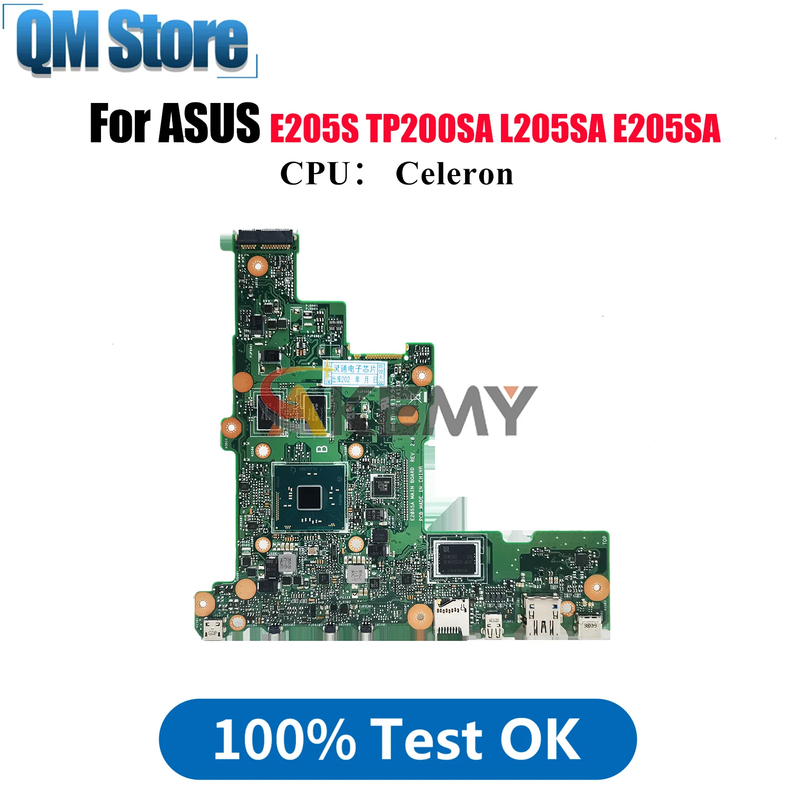 E205SA Материнская плата для ноутбука ASUS EeeBook E205S L205SA E205SA E205S TP200SA Материнская плата для ноутбука с процессором Celeron 104% протестирована ОК
E205SA Материнская плата для ноутбука ASUS EeeBook E205S L205SA E205SA E205S TP200SA Материнская плата для ноутбука с процессором Celeron 104% протестирована ОК