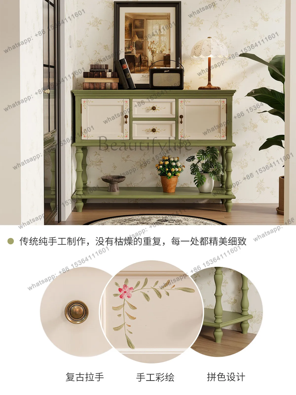 Китайский бытовой входной шкафчик Xuanguantai, окрашенный из цельного дерева
Китайский бытовой входной шкафчик Xuanguantai, окрашенный из цельного дерева