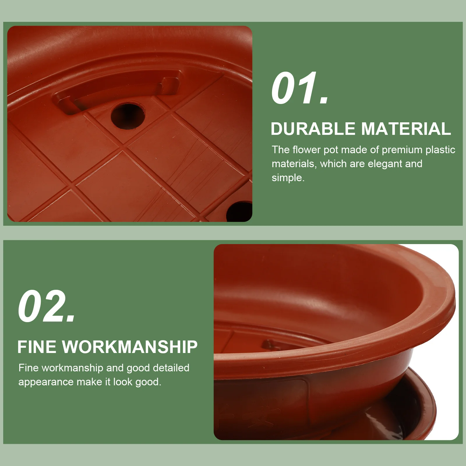 1Set Oval Flower Pot Large Capacity Plastic Bonsai Container Drainage Holes for Garden Indoor Outdoor Planting Household Office
1Set Oval Flower Pot Large Capacity Plastic Bonsai Container Drainage Holes for Garden Indoor Outdoor Planting Household Office