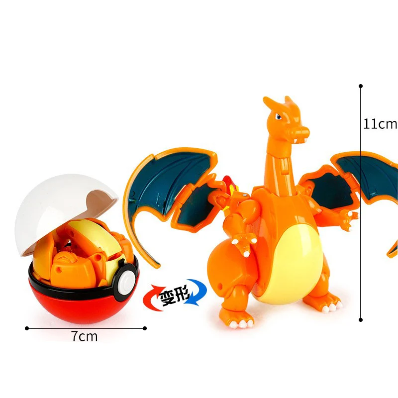 Pokemon Deformation Action Figure Toys Pikachu Charizard Gengar Pokeball Collectible Model Dolls for Children
Pokemon Deformation Action Figure Toys Pikachu Charizard Gengar Pokeball Collectible Model Dolls for Children