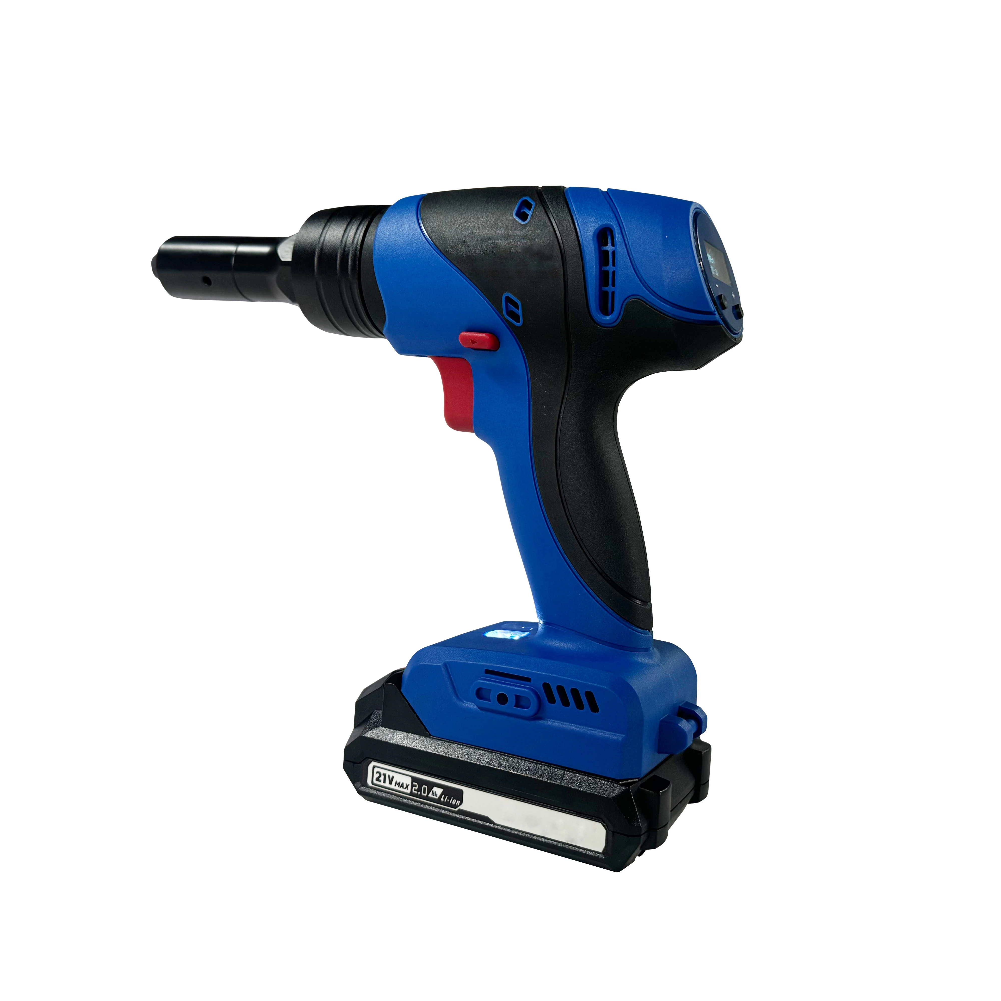 Delivering Long-Lasting Power Reserve On 21V Cordless Brushless Lithium-Ion Blind Rivet Gun With 2.0Ah High-Capacity Battery
Delivering Long-Lasting Power Reserve On 21V Cordless Brushless Lithium-Ion Blind Rivet Gun With 2.0Ah High-Capacity Battery