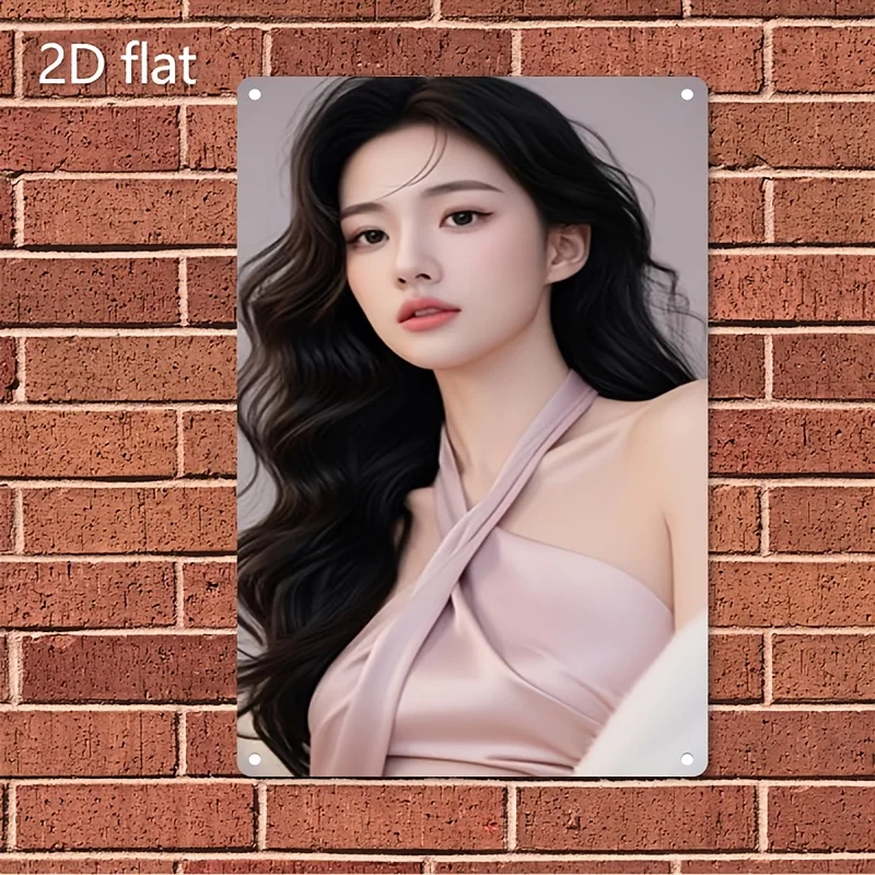 Rustic Retro Advertising Sign for Home Decor,Elegant Metal Wall Art Sign - Chic Female Portrait with Pink Dress, Ideal for Home,
Rustic Retro Advertising Sign for Home Decor,Elegant Metal Wall Art Sign - Chic Female Portrait with Pink Dress, Ideal for Home,