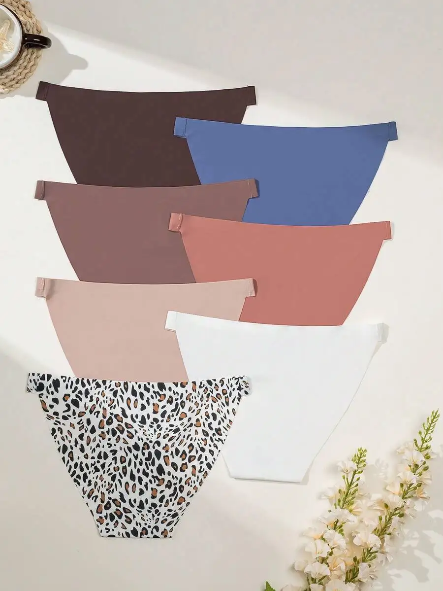 Womens Comfortable Nylon Briefs 7-Pack Multicolor Everyday Panties With Smooth Feel And Leopard Print
Womens Comfortable Nylon Briefs 7-Pack Multicolor Everyday Panties With Smooth Feel And Leopard Print