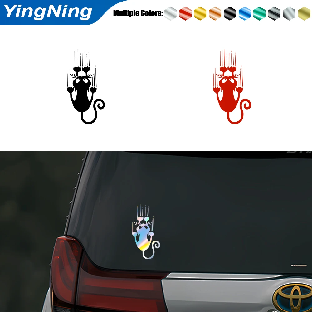 Funny Naughty Cat Pattern Auto Reflective Stickers Car Bumper Body Rear Window Decorative Decal Laser Car Stickers Accessories
Funny Naughty Cat Pattern Auto Reflective Stickers Car Bumper Body Rear Window Decorative Decal Laser Car Stickers Accessories
