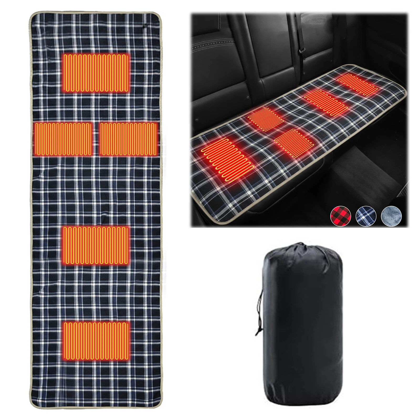 Outdoor Electric Heating Pads with 5 Heating Zones Camping Heating Sleeping Pad 3 Adjustable Temperature for Hiking Travel
Outdoor Electric Heating Pads with 5 Heating Zones Camping Heating Sleeping Pad 3 Adjustable Temperature for Hiking Travel
