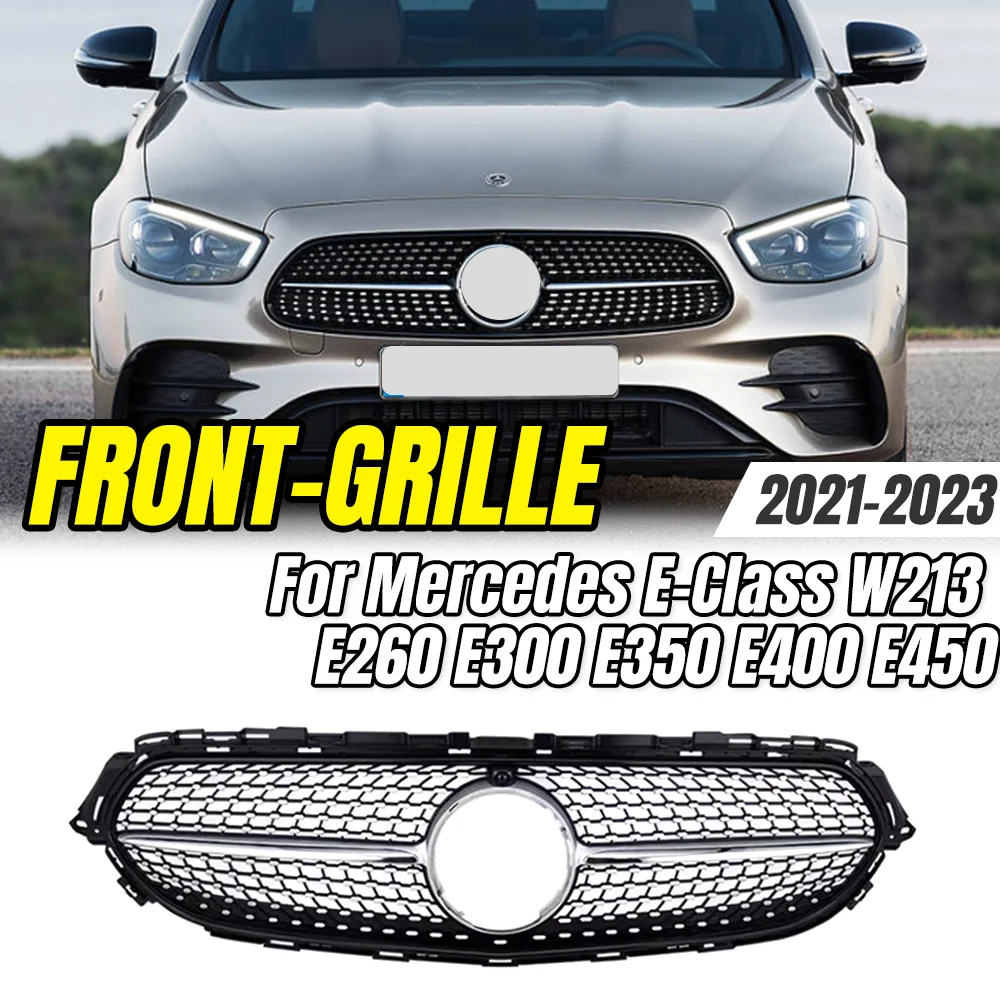 For Mercedes-Benz E-Class W213 2021-2023 E260 E300 E350 E400 E450 GT Style Black Racing Grille,Car Styling Upgrade Accessories.
For Mercedes-Benz E-Class W213 2021-2023 E260 E300 E350 E400 E450 GT Style Black Racing Grille,Car Styling Upgrade Accessories.