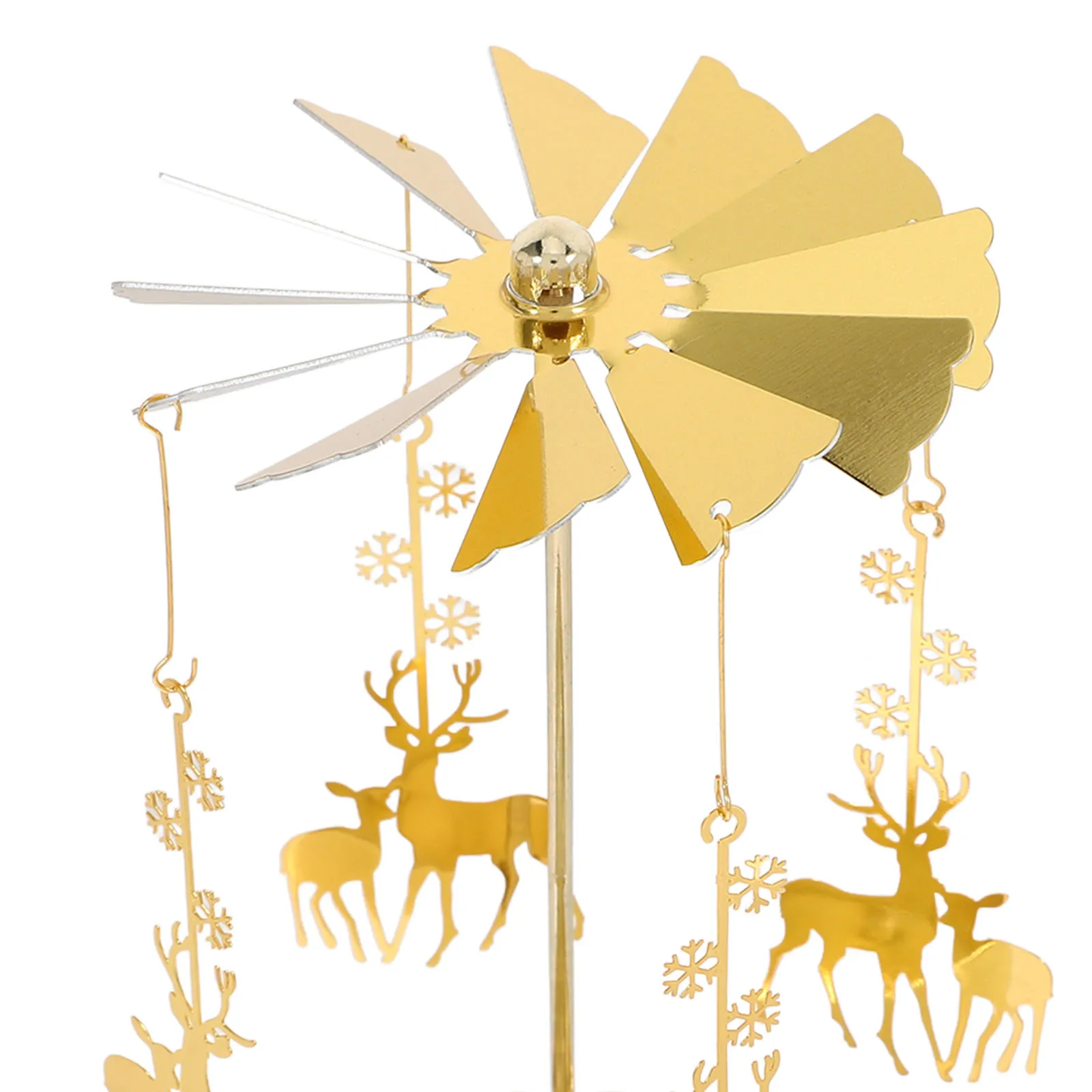 3pcs Rotating Candle Holder Christmas Decoration Golden Hot Rotating Candle Holder Snowflake Elk Christmas Tree Set Home Decor
3pcs Rotating Candle Holder Christmas Decoration Golden Hot Rotating Candle Holder Snowflake Elk Christmas Tree Set Home Decor