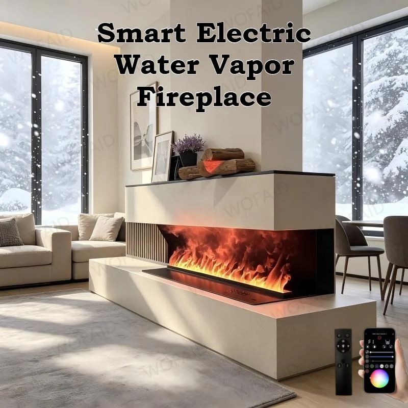 Smart Electric Water Vapor Fireplace,WiFi App,Multicolor Flames,Colorful Led Flame electric fire place for wall firepit камин
Smart Electric Water Vapor Fireplace,WiFi App,Multicolor Flames,Colorful Led Flame electric fire place for wall firepit камин