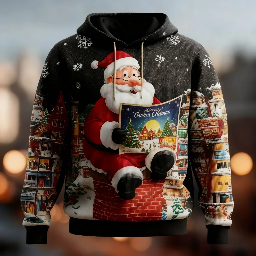Cartoon Santa Claus Gingerbread Printed Men's Hoodies Autumn And Winter Casual Oversized Sweatshirts High Quality X'mas Clothing
Cartoon Santa Claus Gingerbread Printed Men's Hoodies Autumn And Winter Casual Oversized Sweatshirts High Quality X'mas Clothing