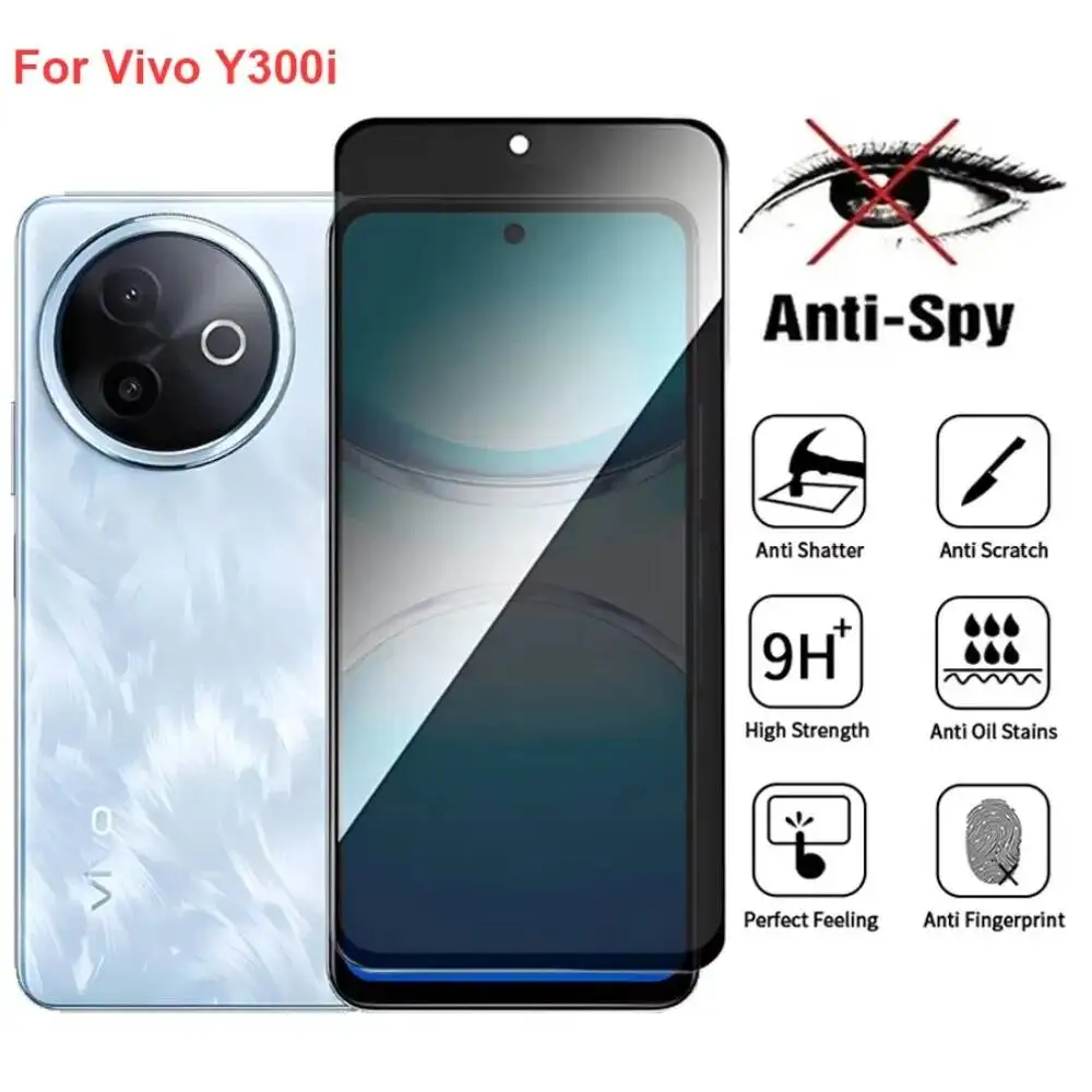 Vivo Y300i V2444A Anti Spy Privacy Tempered Glass Protector Compatible For Vivoy300i Full Cover Screen Phone Film
Vivo Y300i V2444A Anti Spy Privacy Tempered Glass Protector Compatible For Vivoy300i Full Cover Screen Phone Film