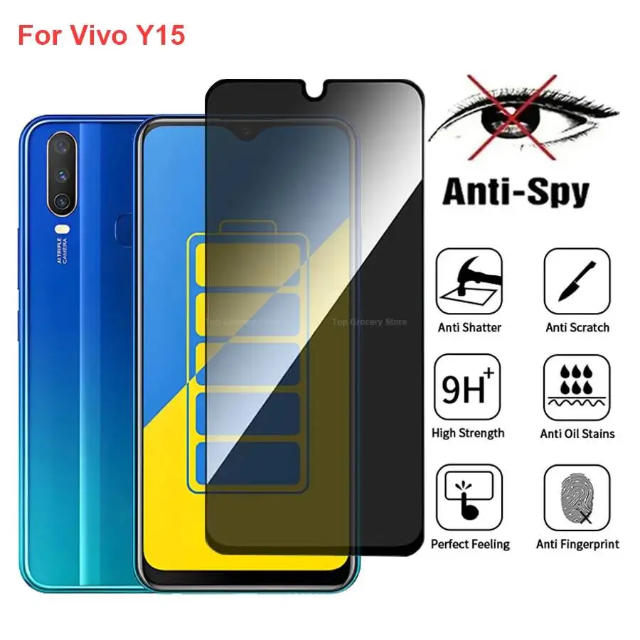 Vivo Y15 Anti Spy Privacy Tempered Glass Protector Compatible For Vivoy15 Full Cover Screen Phone Film
Vivo Y15 Anti Spy Privacy Tempered Glass Protector Compatible For Vivoy15 Full Cover Screen Phone Film