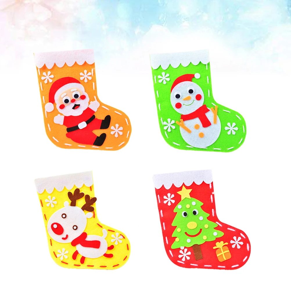 4pcs Christmas Stockings Decorations DIY Accessories Santa Claus Xmas Embellishment Material Green Handmade Gifts
4pcs Christmas Stockings Decorations DIY Accessories Santa Claus Xmas Embellishment Material Green Handmade Gifts