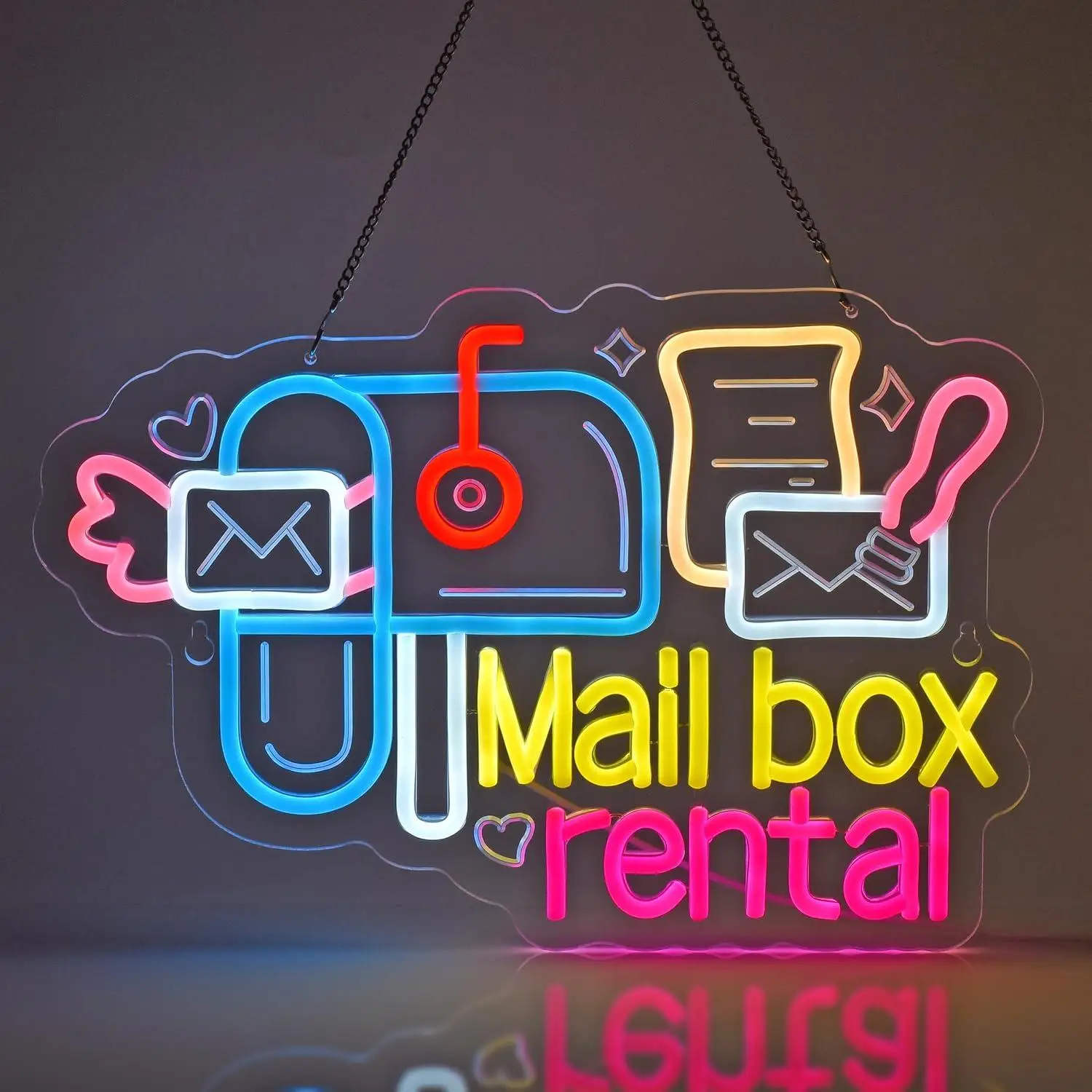 Mail Box Rental Neon Sign USB Dimmable LED Light for Stationery Store Shipping Service Shop Business Decoration Night Light
Mail Box Rental Neon Sign USB Dimmable LED Light for Stationery Store Shipping Service Shop Business Decoration Night Light