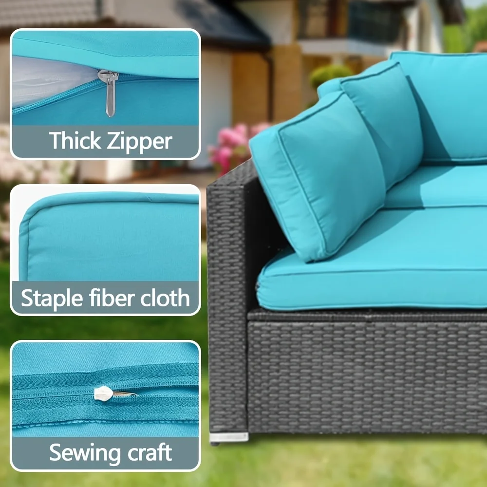 Replacement Covers for a 14pcs Outdoor Cushion Set, Washable with Zippers, Designed for a 6-Seater Patio Sofa. This Set Includes
Replacement Covers for a 14pcs Outdoor Cushion Set, Washable with Zippers, Designed for a 6-Seater Patio Sofa. This Set Includes