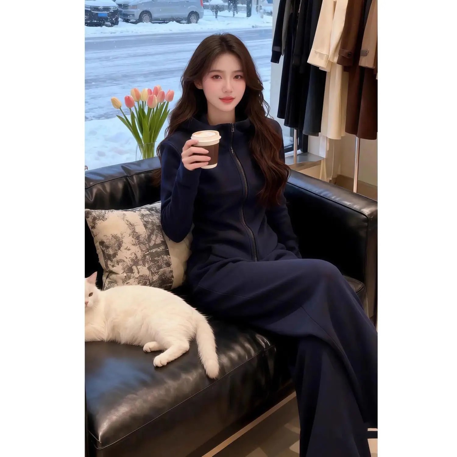 Fashionable Slimming Sportswear Set for Women Casual Style Spring Autumn New Arrival Two-Piece Suit Comfortable Long Sleeve H...
Fashionable Slimming Sportswear Set for Women Casual Style Spring Autumn New Arrival Two-Piece Suit Comfortable Long Sleeve H...