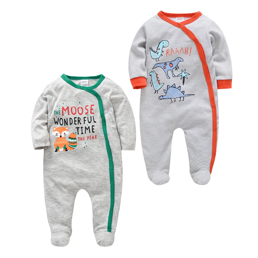 Kavkas Baby Boy Rompers 2 Pcs/lot Cool Dinosaur Print Newborn Baby Clothes Long Sleeve 0-12 Months Infant Jumpsuit
Kavkas Baby Boy Rompers 2 Pcs/lot Cool Dinosaur Print Newborn Baby Clothes Long Sleeve 0-12 Months Infant Jumpsuit
