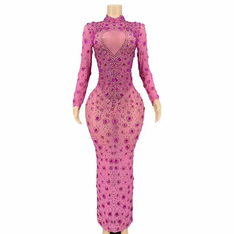 Chinese Style Classic Women Elegant Rhinestone Dress Long Sleeve Birthday Celebrity Performance Stage Drag Queen Outfits
Chinese Style Classic Women Elegant Rhinestone Dress Long Sleeve Birthday Celebrity Performance Stage Drag Queen Outfits