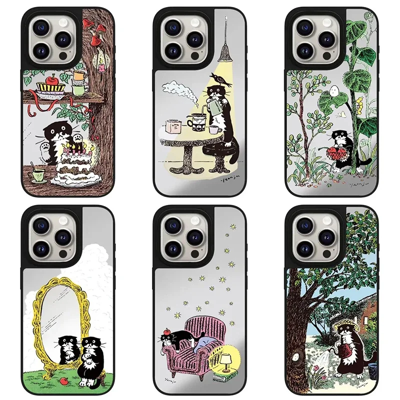 Black Cat Mirror Magnetic Phone Case Cover for IPhone 11 12 13 14 15 16 Pro Max Case
Black Cat Mirror Magnetic Phone Case Cover for IPhone 11 12 13 14 15 16 Pro Max Case