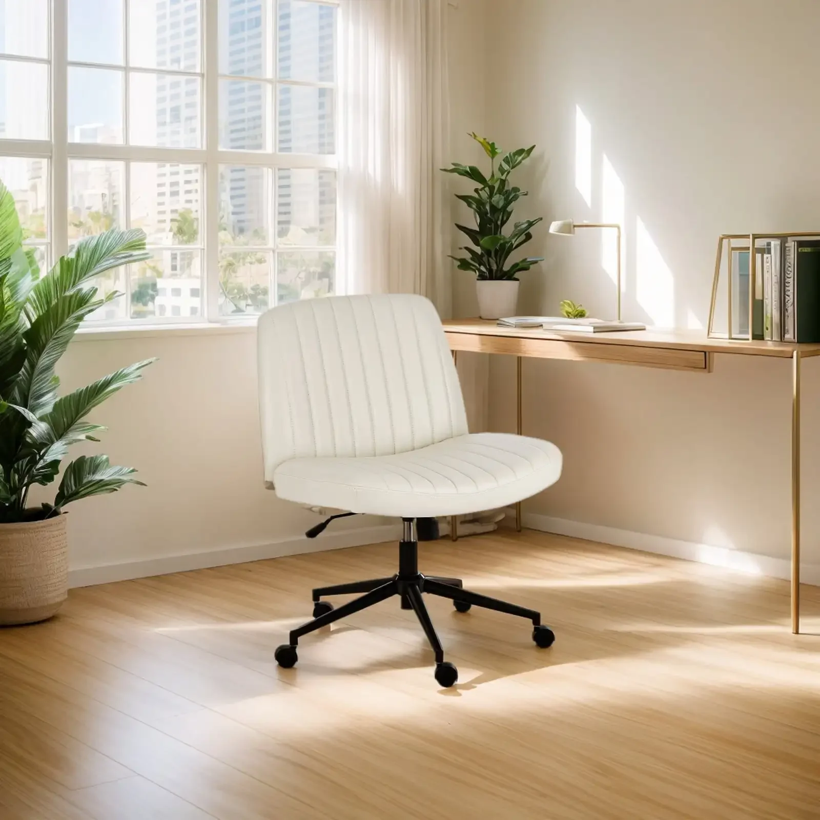 Офисный стул без подлокотников, регулируемый поворотный эргономичный настольный стул с колесами для домашнего офиса
Офисный стул без подлокотников, регулируемый поворотный эргономичный настольный стул с колесами для домашнего офиса