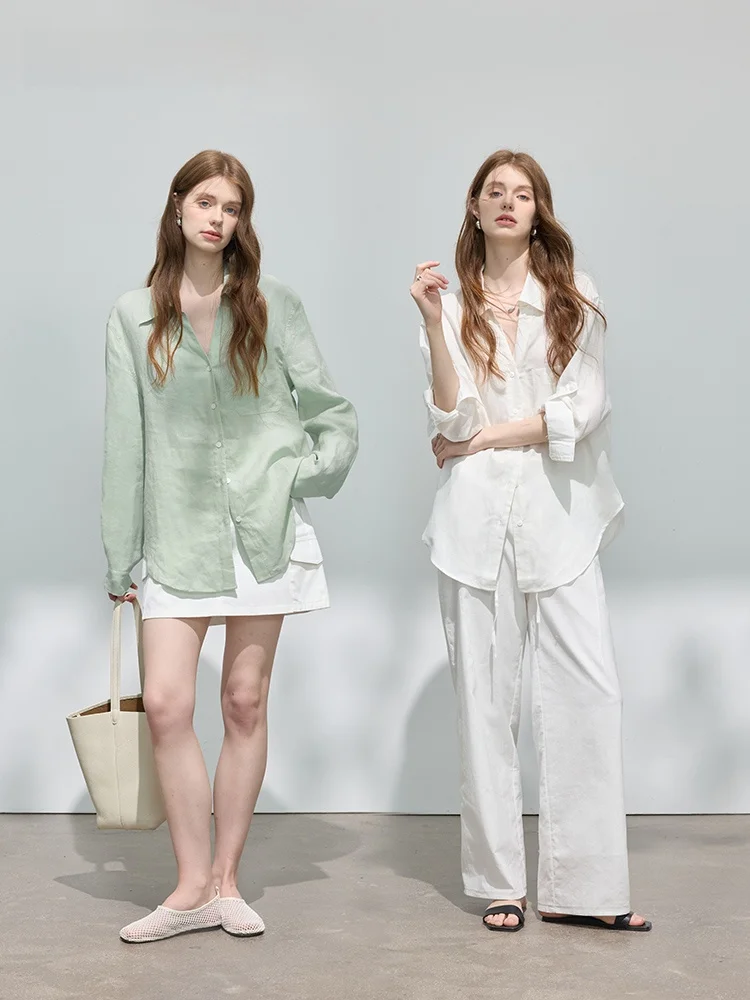 Loose Fit Linen Long Sleeve Shirt Women Summer Thin Lightweight Lazy Style Sun Protection Outerwear Top Relaxing Style
Loose Fit Linen Long Sleeve Shirt Women Summer Thin Lightweight Lazy Style Sun Protection Outerwear Top Relaxing Style