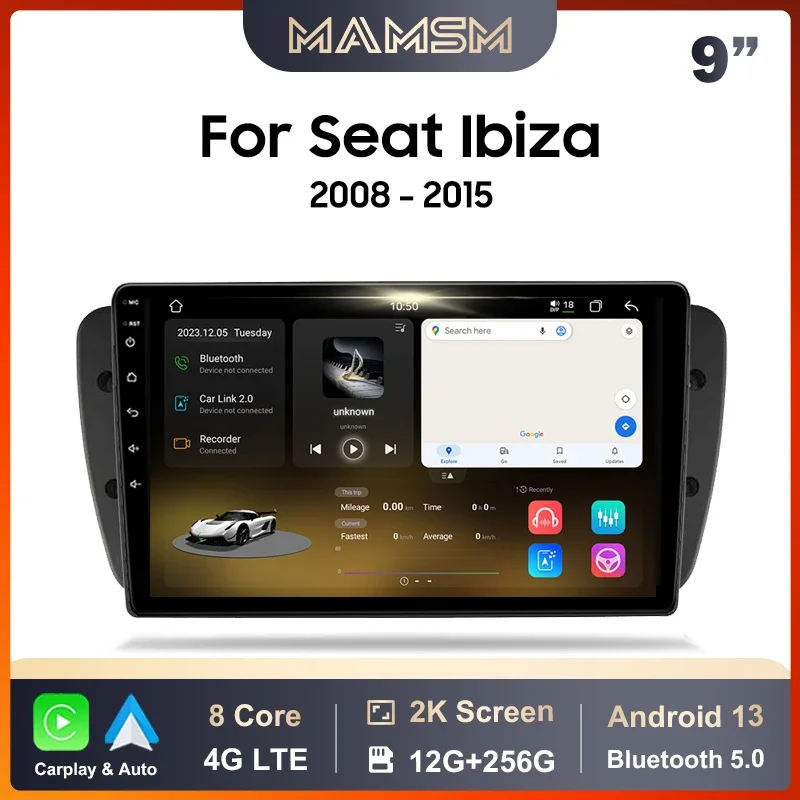 Автомобильный радиоприемник MAMSM для SEAT Ibiza 6J IV 4 2008-2015 Android 13 Мультимедийный видеоплеер GPS 4G Carplay Авторадио Стерео головное устройство
Автомобильный радиоприемник MAMSM для SEAT Ibiza 6J IV 4 2008-2015 Android 13 Мультимедийный видеоплеер GPS 4G Carplay Авторадио Стерео головное устройство