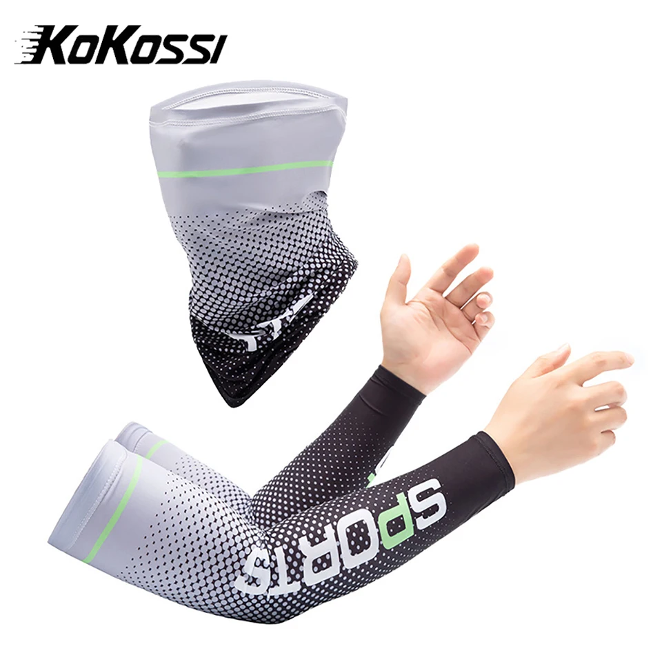 KoKossi Sunscreen Ice Silk Sleeve Hand Protection Anti-Slip Cover Arm Sleeves Breathable Face Mask Outdoor Cool Sport Cycling
KoKossi Sunscreen Ice Silk Sleeve Hand Protection Anti-Slip Cover Arm Sleeves Breathable Face Mask Outdoor Cool Sport Cycling