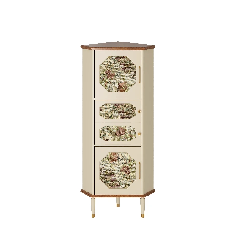 French retro solid wood corner cabinet living room bedroom corner triangle cabinet corner rack floor locker
French retro solid wood corner cabinet living room bedroom corner triangle cabinet corner rack floor locker