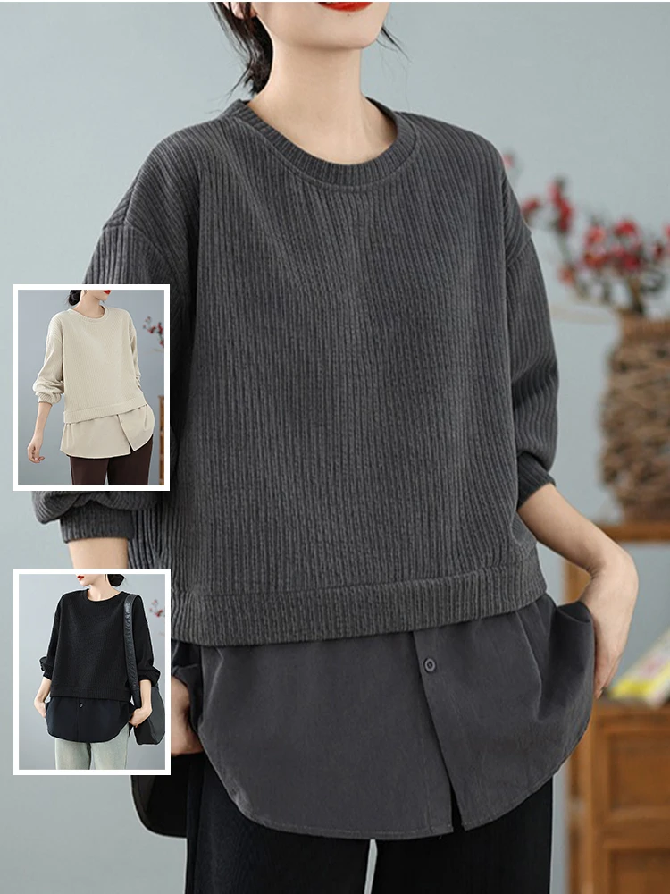 Повседневная вязаная длинная све круглая Ne Необычная женская толстовка большого размера наклеенная двухсекционная одежда из полиэфирного волокна стандартного кроя
Повседневная вязаная длинная све круглая Ne Необычная женская толстовка большого размера наклеенная двухсекционная одежда из полиэфирного волокна стандартного кроя