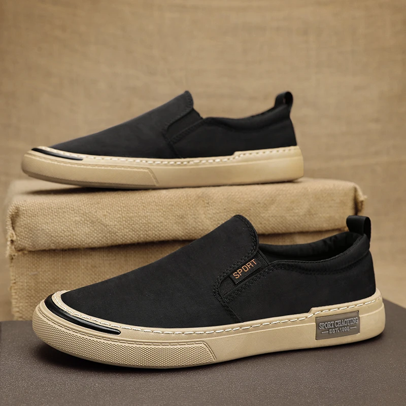 Men's Slip-On Work Shoes Breathable Old Beijing Cloth Shoes Comfortable Casual Rubber Sole round Toe Thick Bottom Footwear
Men's Slip-On Work Shoes Breathable Old Beijing Cloth Shoes Comfortable Casual Rubber Sole round Toe Thick Bottom Footwear