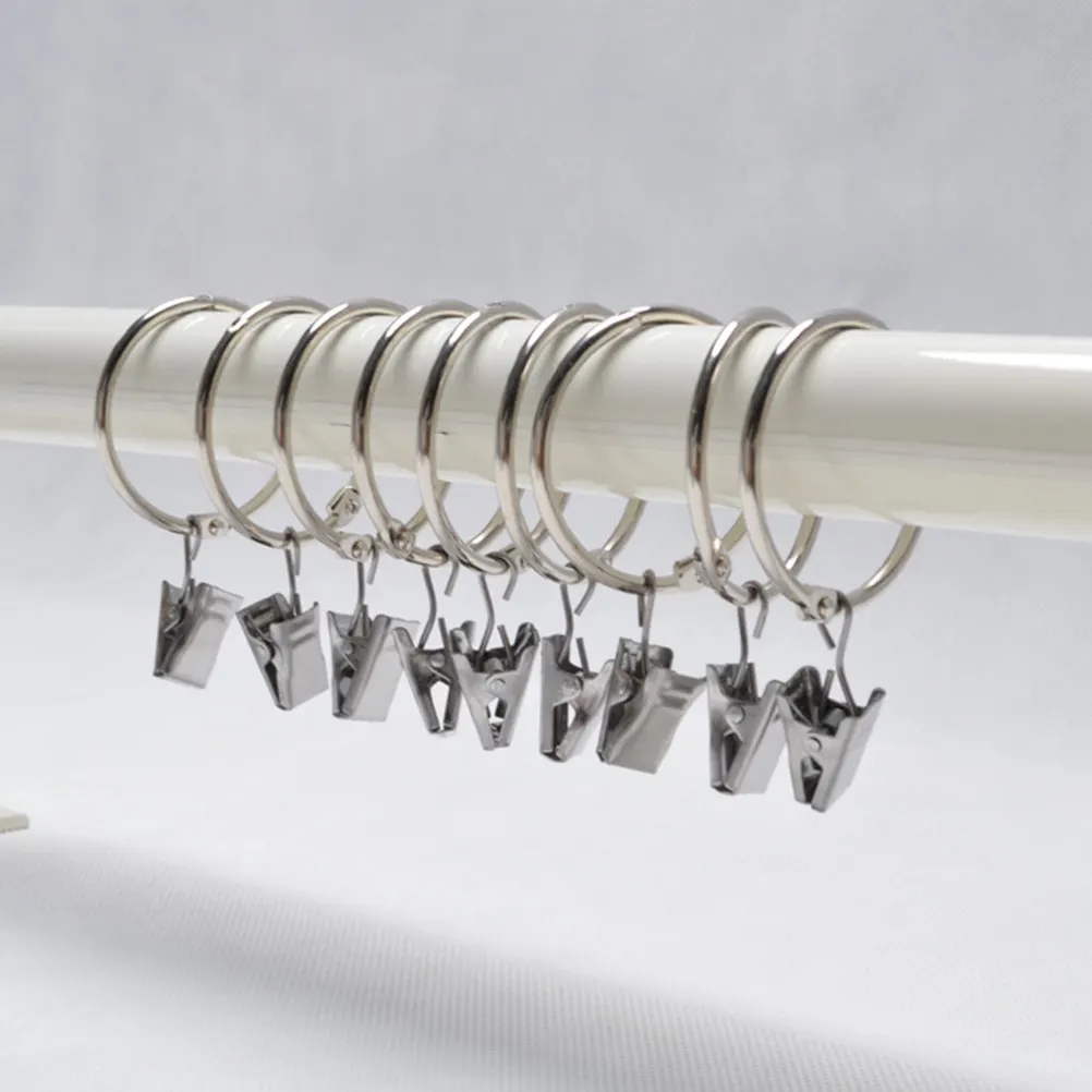20pcs Curtain Hooks Clips Stainless Steel Strong Grip Modern Home Decor Accessories Hanging Hangers Suit Different
20pcs Curtain Hooks Clips Stainless Steel Strong Grip Modern Home Decor Accessories Hanging Hangers Suit Different