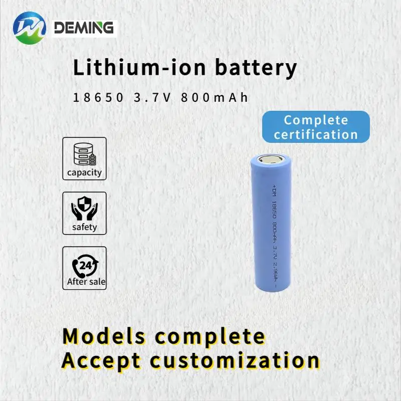 18650 800mAh 3.7V Grade A custom color original factory authentic lithium ion cells
18650 800mAh 3.7V Grade A custom color original factory authentic lithium ion cells