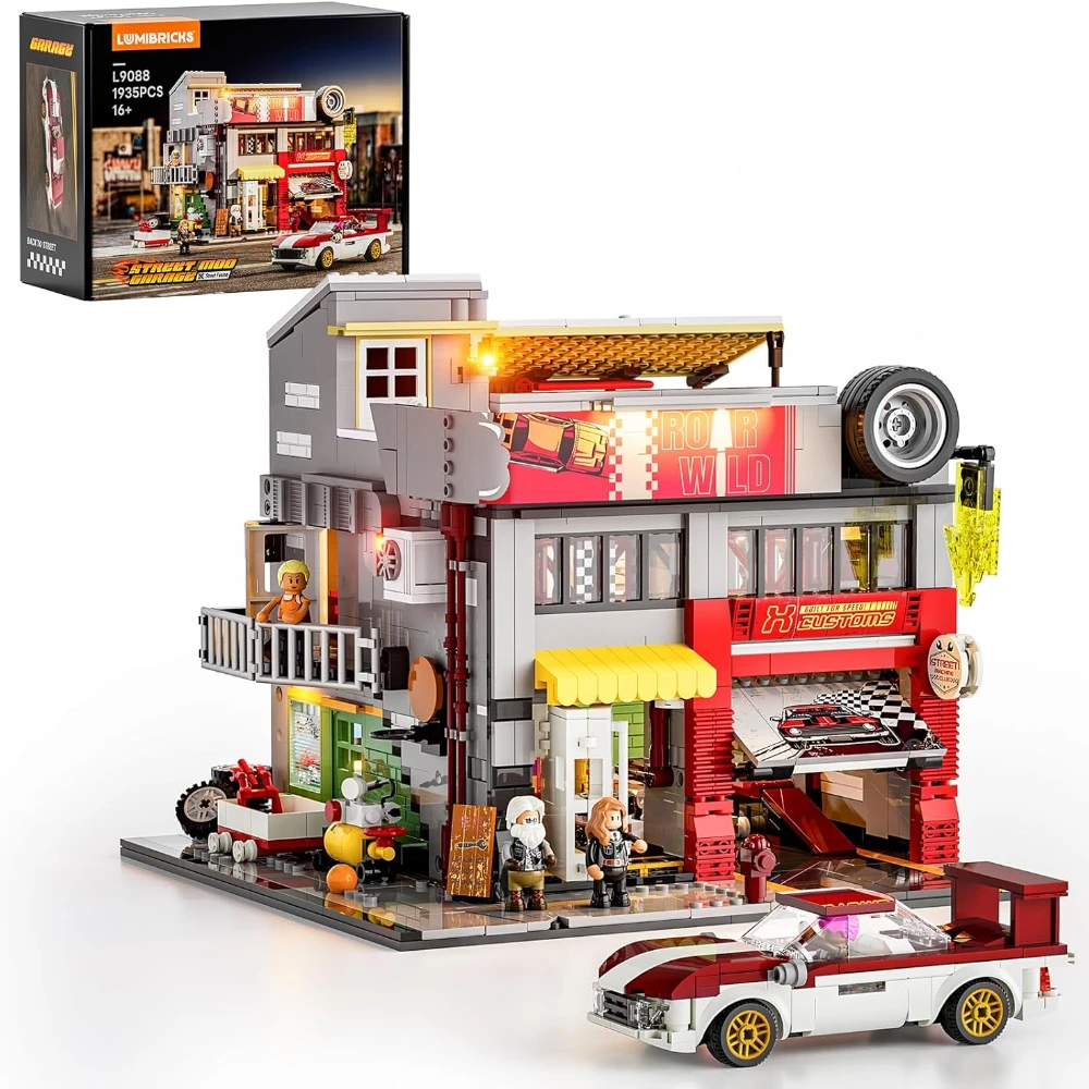 Lumibricks Street MOD Гаражное освещение Набор строительных кирпичей 1935 шт. Street Fusion City Модификация автомобиля Магазин модульных зданий
Lumibricks Street MOD Гаражное освещение Набор строительных кирпичей 1935 шт. Street Fusion City Модификация автомобиля Магазин модульных зданий