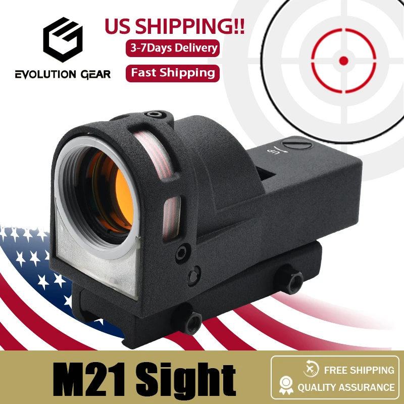 US STOCK, M21 Red Dot Sight Illuminated Reflex for Rifle Airsoft Hunting and Shooting with QD Mount and Killflash, Need Battery
US STOCK, M21 Red Dot Sight Illuminated Reflex for Rifle Airsoft Hunting and Shooting with QD Mount and Killflash, Need Battery